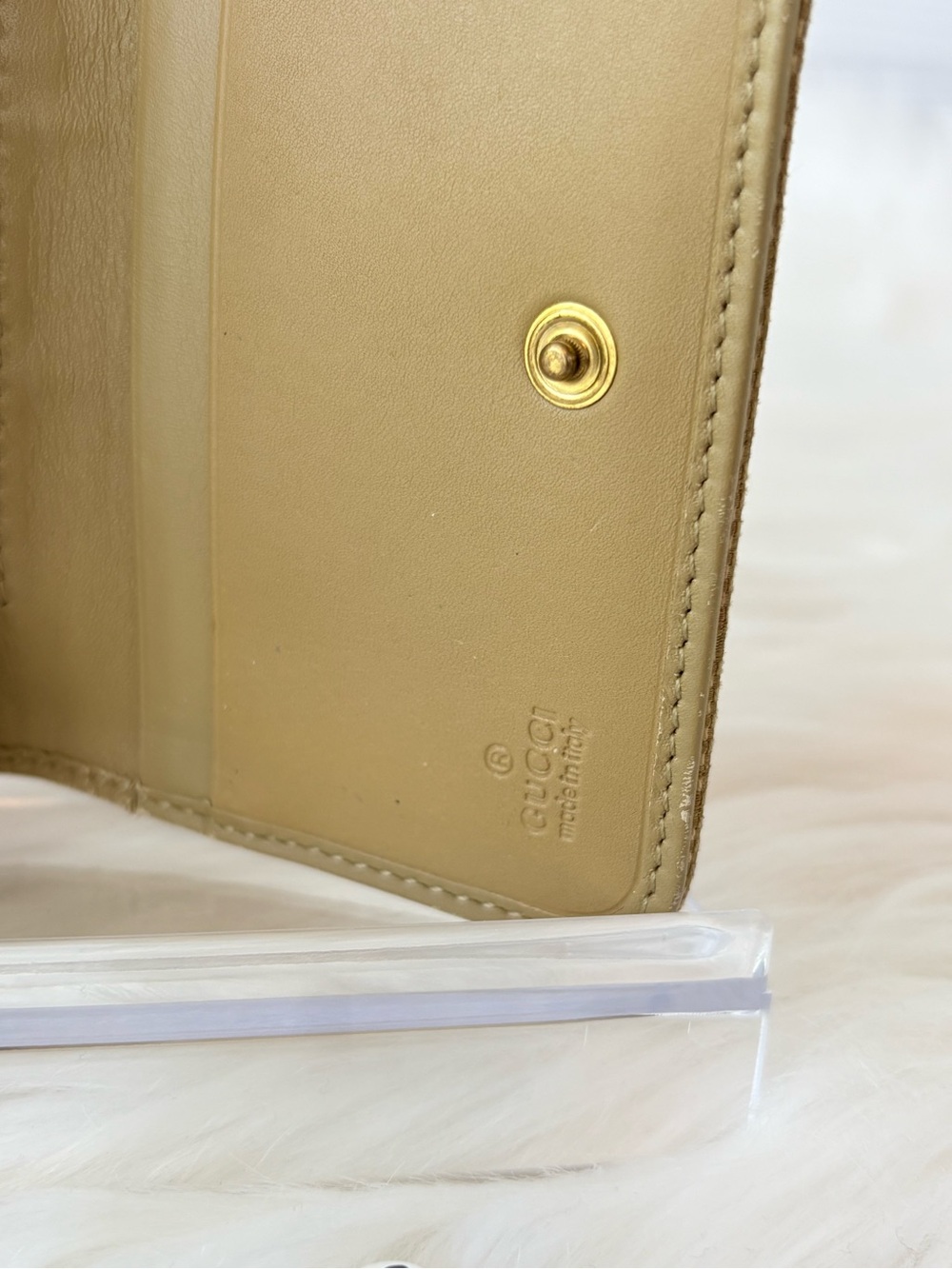 Gucci Beige GG Canvas Zip Key holder/Card holder‎ - Picture 7 of 11